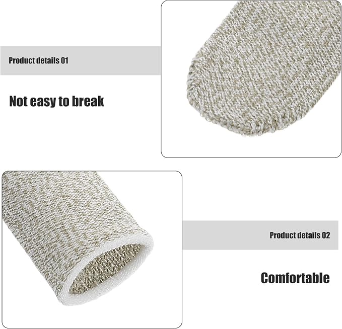PartyKindom 10pcs Gaming Finger Sleeves for Mobile Gaming Breathable Cotton and Chinlon Material Comfortable Fit Thumb Guards Anti-Sweat Finger Covers for Better Control and Precision - Image 3