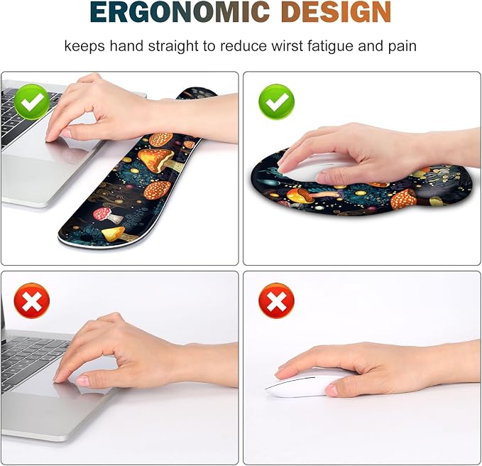Gaming Mouse Pad, Large Desk Mat Cute Desk Pad Protector, 4in1 XXL Mousepad - Image 3