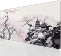 KTRIO Large Gaming Mouse Pad, Desk Mat, 31.5 x 15.7 in, Zen Sakura, XXL | Smooth Micro-Weave Surface, Artistic Pattern Design, Non-Slip Rubber Base, Durable Stitched Edges, Office & Home Use by KTRIO