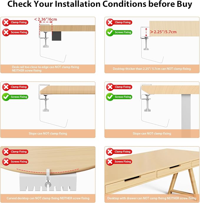 Syeeiex Under Desk Cable Management Tray, Cord Management, White, 17inch - Image 8
