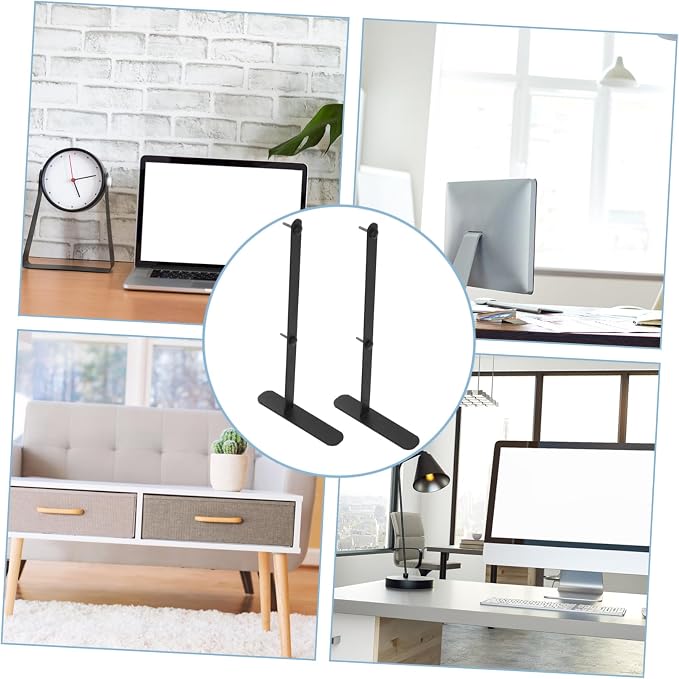 TEHAUX 2pcs Height Pegboard Desk Stand Pegboard Panel Organizer for Office and Gaming Sturdy and Versatile Display Rack for Accessories and Workspace - Image 8
