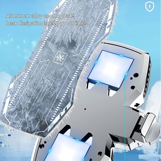 Cell Phone Cooler, Low Noise Cellphone Radiator with Dual SemiConductor Cooling Chip, Mobile Phones with Width of 2.6 to 3.5in for Live Streaming, Outdoor Vlog, Gaming - Image 5