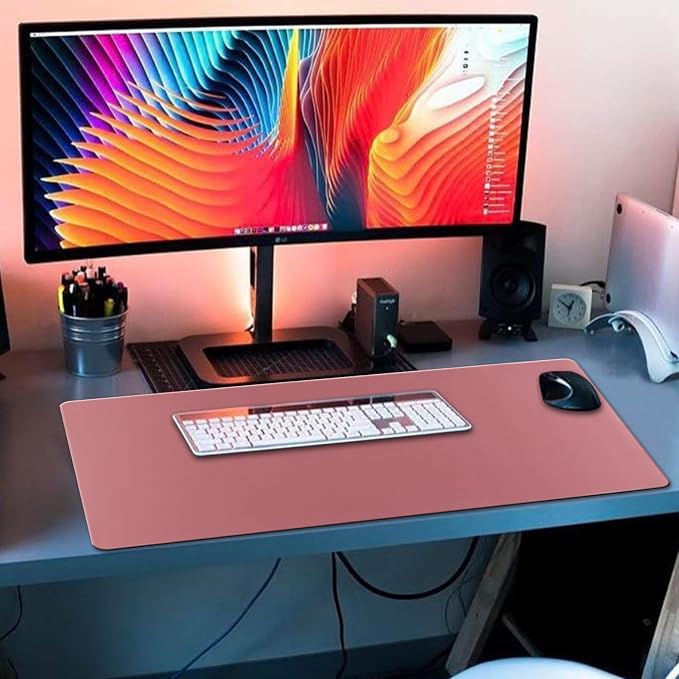 XXL Gaming Mouse Pad 35.4x15.7 Professional Large Mouse Pad & Computer Game Mouse Mat-90x40 Darkpinkus - Image 5