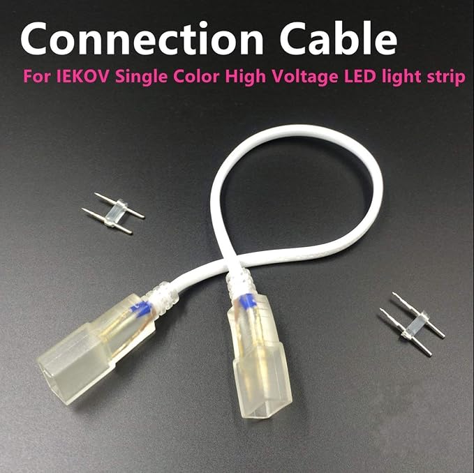 Connector, Connection Cable only Single Color High Voltage LED Light Strip - Image 8