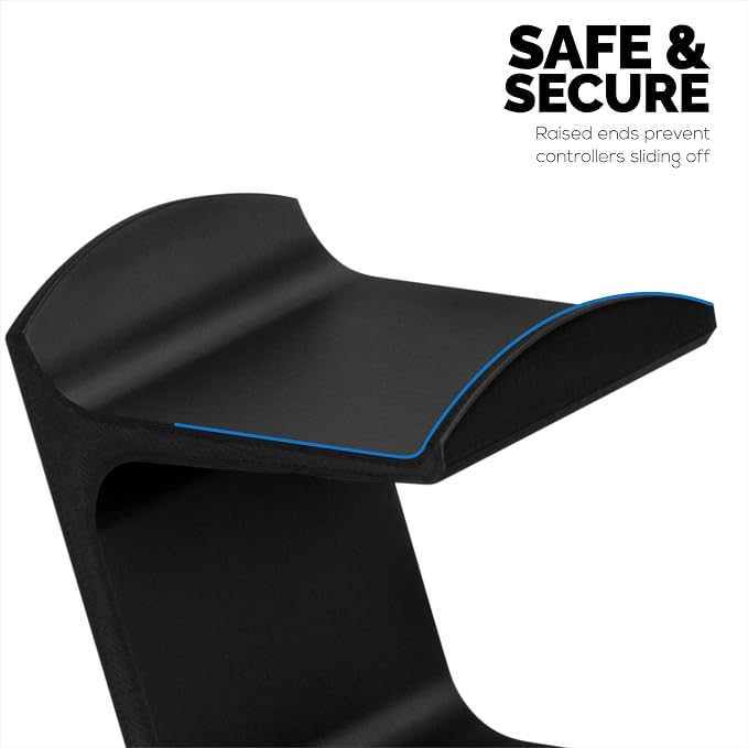 BRAINWAVZ The Sentinel - Dual Game Controller Stand for Desks, Universal Design for All Gamepads - Black - Image 4