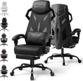 GTPLAYER Computer Chair with Adjustable Footrest, Ergonomic Gaming Chair with Headrest and Lumbar Support, Breathable Mesh Office Chair for Adults, High Back Reclining Desk Chair for Gaming and Office by GTPLAYER