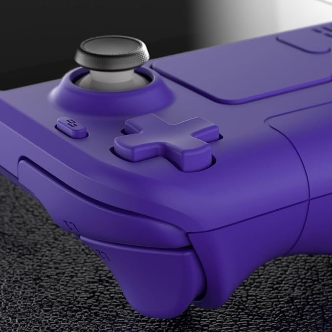 eXtremeRate DIY Full Set Shell with Buttons for Steam Deck LCD, Custom Faceplate Back Plate Replacement Shell for Steam Deck LCD - Purple [Console NOT Included] - Image 8