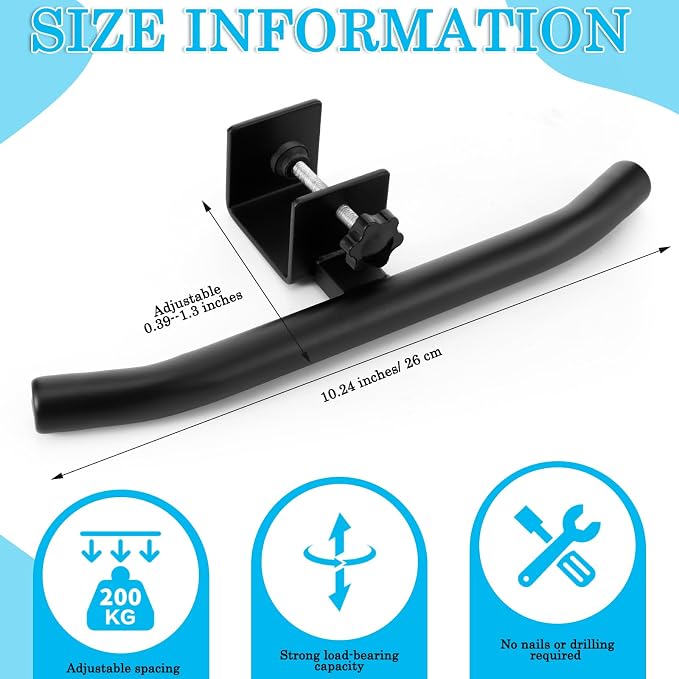 Geelin Bag Hook for Desk Table Heavy-Duty Backpack Hanger Clamp On Purse Holder Adjustable Under Desk Bag Hook for Headphones Handbag Hanger for Classroom Dorm Back to School(Black) - Image 2