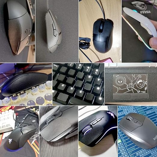 HOTLINEGAMES New 2.0 DIY Version Mouse Anti Slip Grip Tape for Gaming Mouse Skins,Sweat Resistant,Cut to Fit,Easy to Apply,Professional Mice Upgrade Kit - Image 8