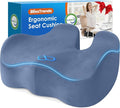 BlissTrends Extra Thick Seat Cushion for Office Chair & Car Seat, LightBlue | XX-Large Tailbone & Sciatica Relief, Ergonomic Support, High-Density Memory Foam, Comfort for Extended Sitting by BlissTrends