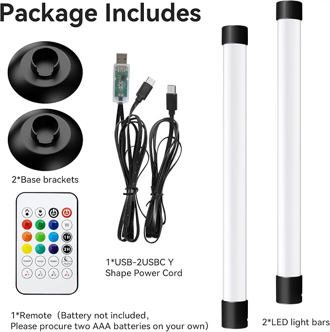 Ledagic IC+RGBW USB Powered Led Light Bar with App & Remote Control, 2 Pack - Image 7