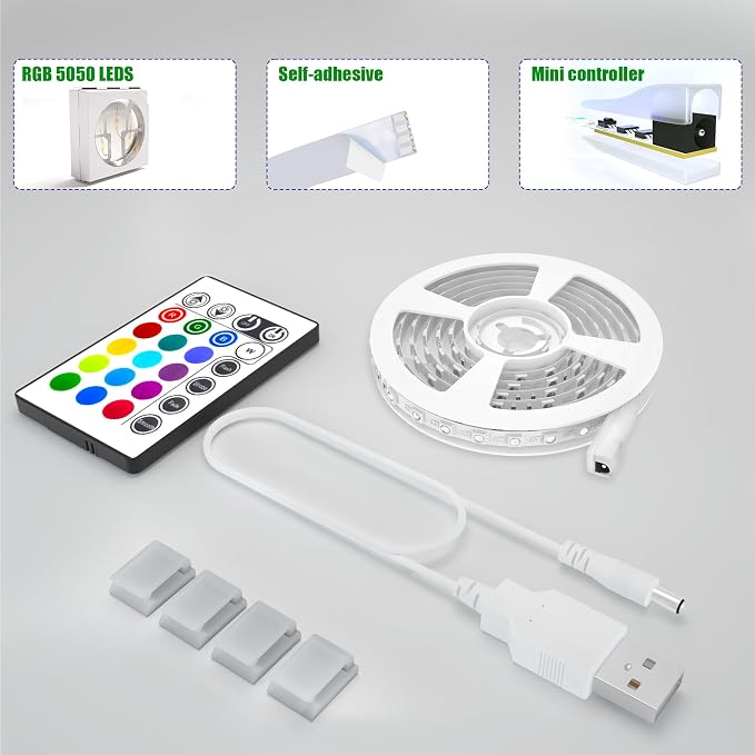 Maylit 8.2 Ft RGB TV LED Backlight for 40-60 Inch Tvs - Image 2
