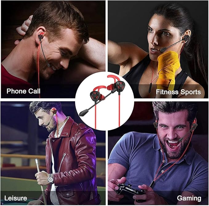 Gaming Headset with Microphone Wired Gaming Earbuds PC for One PS4 PS5 Nintendo Switch PlayStation 5 Games Mobile Phone,Detachable Earphones Noise Cancelling Gaming Headphones with Mic - Image 7