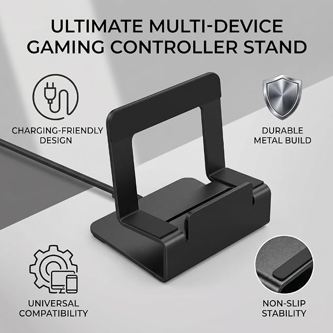 Gaming Controller Stand for Portal ROG Ally, with Non Slip Base, Cable Hole, Portable Holder - Image 7