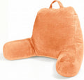 Sasttie Reading Pillow for Bed, Back Pillow for Sitting Up, Orange by SASTTIE