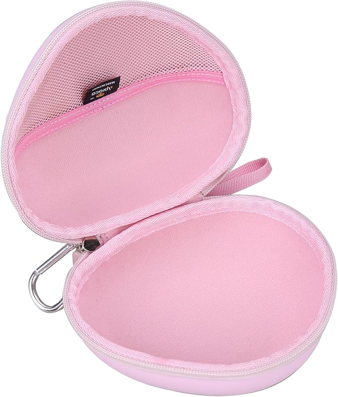 Aproca Kids Headphones Case Compatible with iClever BTH12 / HS19 / BTH26 Kids Bluetooth Headphones, Storage Hard Bag -Cloud Pink (Case Only) - Image 3