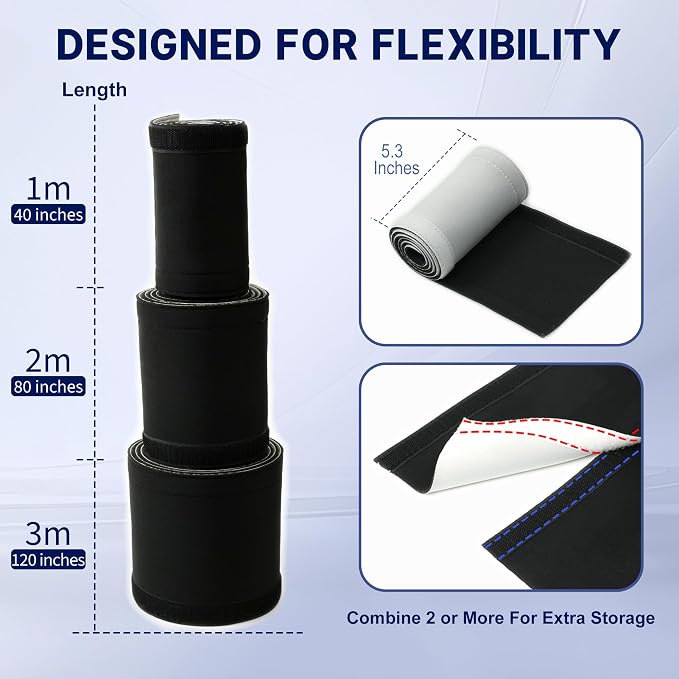 CableGeeker Cable Management Sleeve, 10ft (120 inch) - 1.5 inch - Image 4