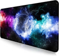 Large Extended Nebula Starry Sky Mouse Pad, Laptop and Home Office Desk Pad | Large Extended Mouse Pad; Full Desk Coverage; Waterproof Coating; Stable Anti-Slide Base For Gaming, Office, Study Daily Use by LQFIWSS
