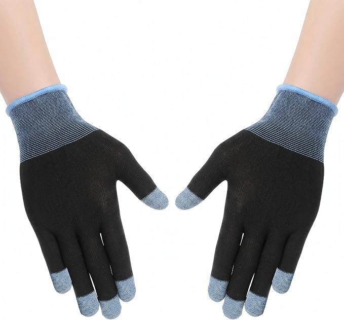Ptwola Ultra-Thin Mobile Gaming Gloves Touchscreen Gaming Gloves Anti-Sweat Mobile Finger Sleeve Breathable by Unknown