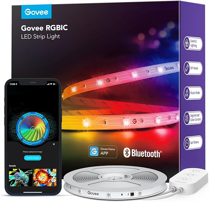Govee 16.4ft RGBIC LED Strip Lights, LED Lights for Bedroom, APP Control by Unknown