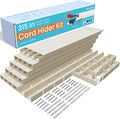 Beige Wire Cover Cable Concealer - 315in Cord Hider Wall Kit, Cord Covers for Wall Mounted TV, Wire Cover for Cords, Cord Concealer Hide Cords, Large Cable Raceway, Cable Cover Wall, Wire Management by EVZA