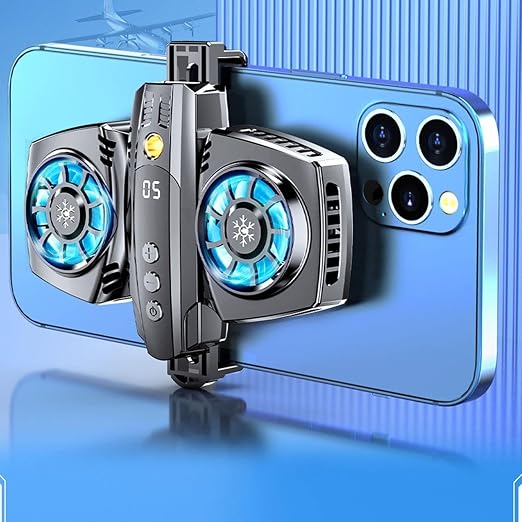 Cell Phone Cooler, Low Noise Cellphone Radiator with Dual SemiConductor Cooling Chip, Mobile Phones with Width of 2.6 to 3.5in for Live Streaming, Outdoor Vlog, Gaming - Image 2