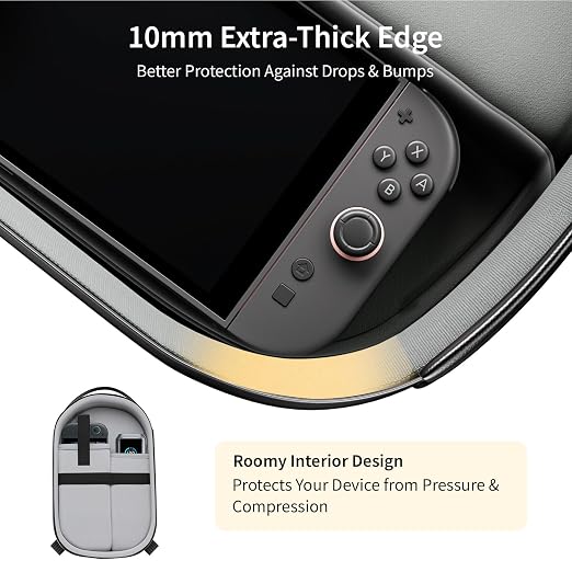 annapro Carrying Case for Switch 2 (2025)/Switch/ROG Xbox Ally X/Steam Deck OLED/Playstation Portal, Protective Hard Shell Travel Case for AC Adapter, Docking Station, Console and Game Accessories - Image 3