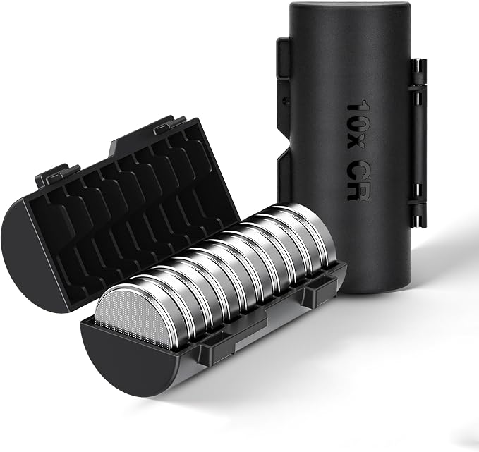 KIWIFOTOS (2 Pack CR2032 CR2450 Coin Cell Battery Case Organizer by KIWIFOTOS
