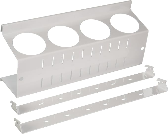 Wall Control Pegboard Spray Can Holder Bracket and Aerosol Can Organizer Pegboard and Slotted Tool Board - White by Wall+Control