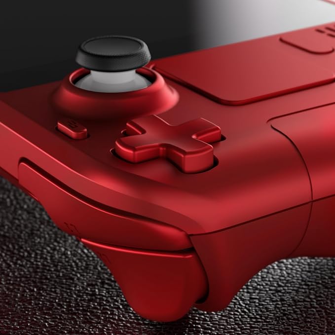 eXtremeRate DIY Full Set Shell with Buttons for Steam Deck LCD, Custom Faceplate Back Plate Replacement Shell for Steam Deck LCD - Scarlet Red [Console NOT Included] - Image 8