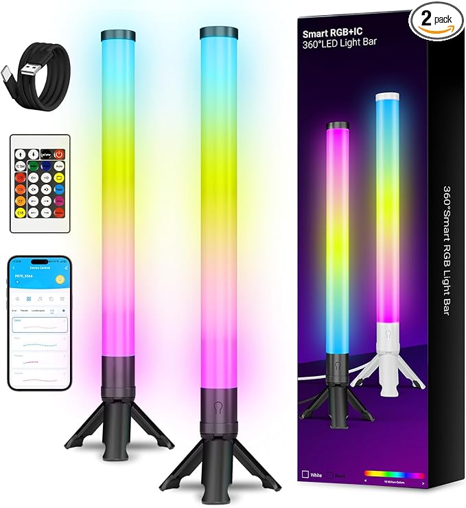 DAYBETTER 360° Smart LED Light Bars, Gaming Light Bar for Room, PC, Desk by DAYBETTER