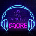 Gaming Neon Sign LED Headset Gamer Neon Light Headphone Lightup Game Signs by ReyeeInc