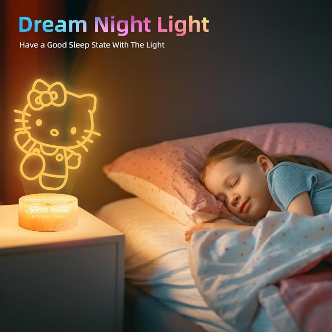 LOUHH Cat Night Light, 3D LED 16 Color Intelligent Remote Control Lamp for Children's Gifts Children's Room Decoration Holiday Gifts - Image 5