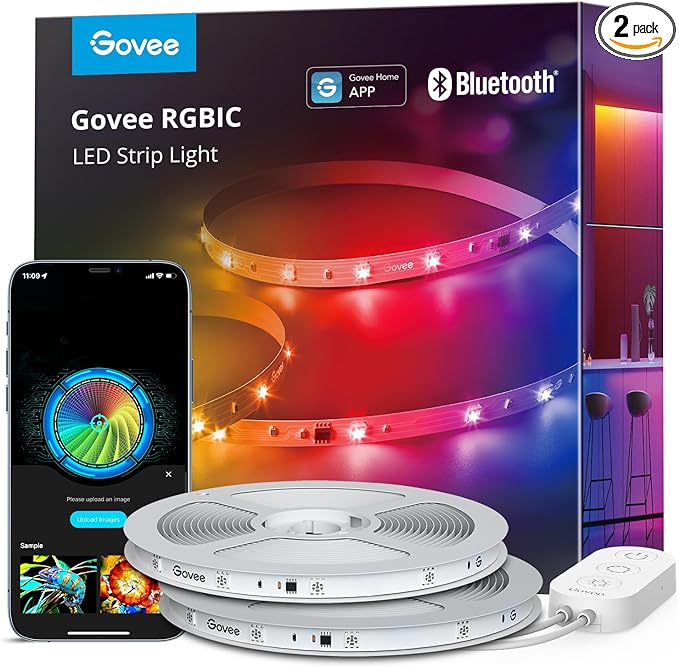 Govee 100ft RGBIC LED Strip Lights, LED Lights for Bedroom, APP Control by Unknown