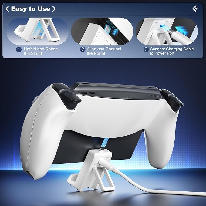 Charging Stand for PS Portal Remote Player, 2.5H Fast Charge Dock Station - Image 6