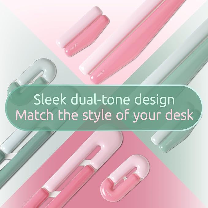 Kensington Duo Gel Mountain Wrist Rest for Keyboard, Wrist Pad for Full Size Keyboard, Ergonomic Wrist Pad for Computer, Non-Skid Computer Pad with Wrist Support, Green K62678WW, 17.7" x 4.1"x 0.8” - Image 7