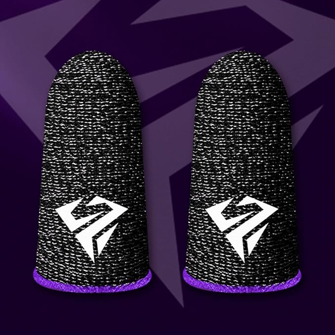 Gaming Finger Gloves Gaming Finger Sleeves Anti-Slip Sweatproof Ultra-Thin Touch Screen Gloves Fingertip Cover for Mobile Game Gaming Finger Gloves Gaming Thumb Sleeves - Image 3