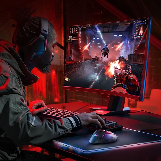 Redragon Wireless Gaming Mouse, MMO Gaming Mouse UP 16,000 DPI, 16 Macro Programmable Buttons, RGB Rechargeable with 12 Side Buttons, 70Hrs for PC Laptop MOBA FPS, M901P-KS - Image 8