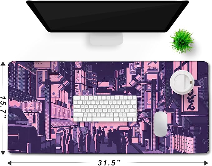 Large Mouse Pad Office Desk Pad Gaming, Kyoto | Durable Waterproof Non-Slip Base Long Large Gamer DeskMat for Home Office Gaming Work - Image 6