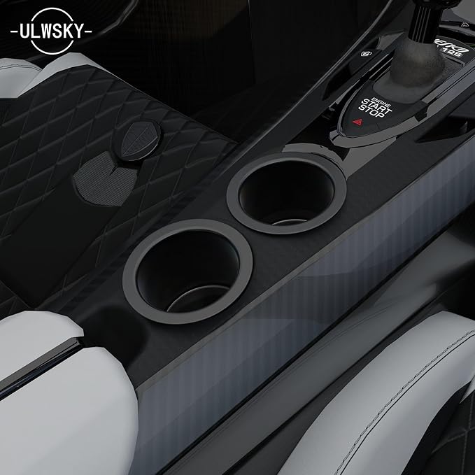 4Pcs Drop-in Cup Holder,304 Stainless Steel Automotive Cup Holders,3.3inch Black Poker Table Drink Holder Dining Table Cinema Sofa Yacht Boats Cars Touring RV Car Drop-in Drink Cup Holder - Image 2