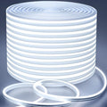 Lamomo LED Strip Lights, 65.6Ft White Dimmable Neon LED Rope Lights, 24V Waterproof LED Light Strip, 6000K Flexible Neon Lights for Bedroom Indoor Outdoor Home Decor by Lamomo