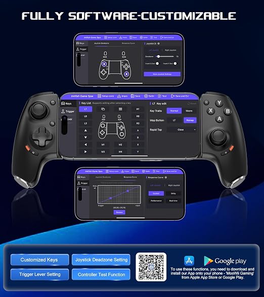 Mobile Gaming Controller for Android and iPhone 17/16/15 Series (USB-C) PS Remote Player Gamepad for PS5/PS4/Xbox/PC with Hall Joysticks/Hall Trigger/3.5mm Audio Jack/Cloud Gaming Controller, Plug & Play - Image 8