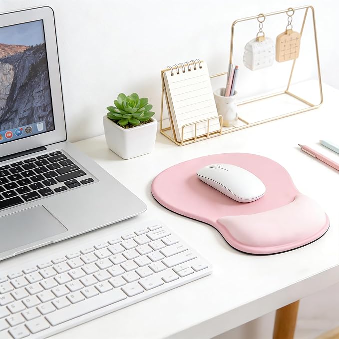 Ergonomic Mouse Pad with Wrist Rest - Gel Wrist Support Mousepad with Non-Slip PU Base for Computer, Laptop, Office & Home - Image 7