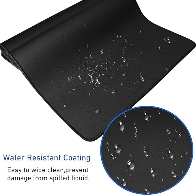 Large Extended Gaming Mouse Pad with Stitched Edges (31.5X15.7In) Mousepad | Mouse Pad, Non-Slip Natural Rubber Base,Waterproof Computer Keyboard Pad Mat for Esports Pros/Gamer/Desktop/Office/Home - Image 5