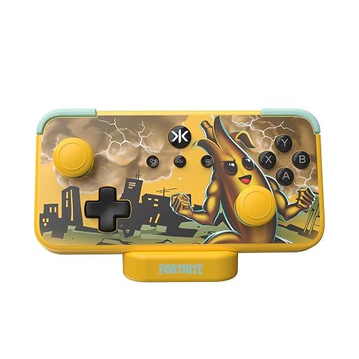CRKD NEO S - Wireless Collectible Controller for PC, iPhone, Android, Nintendo Switch/Switch 2, iPad, Smart TV, Steam Deck OLED, Legion Go, Rog Ally Gaming (Peely Fortnite Edition with Charging Dock) by CRKD