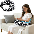 Crafting Pillow for Crocheting, Crochet Pillow for Lap Support, 12 Fun Print Styles, Ergonomic Arm Support, For Bed, Floor, Chair Comfort, Pain Relief and Fatigue for Gaming and Woking (Spots) by Unknown