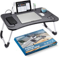 Slendor Foldable Lap Desk with Cup Holder for Bed, Couch, Floor by Slendor