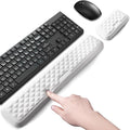 Keyboard Wrist Rest Mouse Wrist Support, Memory Foam Wrist Rest Pad for Computer Laptop, Ergonomic Wrist Cushion Support for Typing Pain Relief, Gaming Home Office, White by LIZPARE
