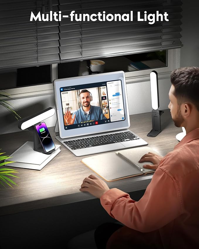 UBeesize Video Conference Lighting, Streaming Light with Stand, 2-Pack - Image 2
