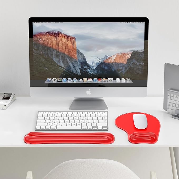 Gel Wrist Rest Mouse Pad Set, Ergonomic Support for Office Gaming - Image 6